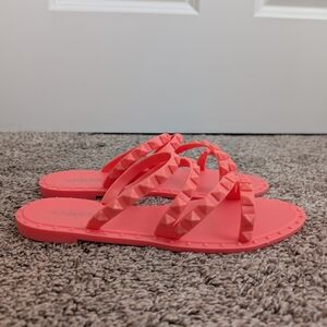 Olivia Miller Coral Slide Sandals